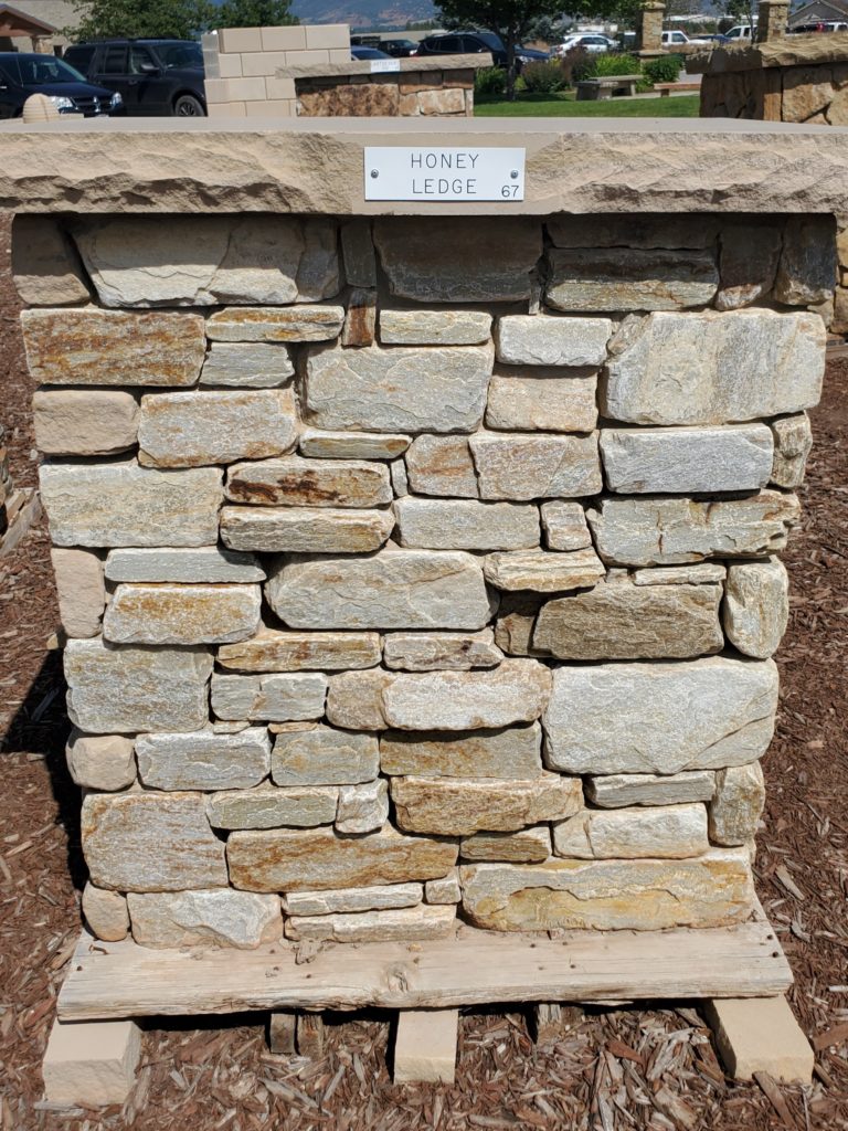 Column #67; Honey Ledge Natural Stone - Delta Stone Products